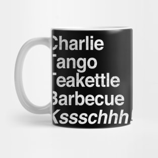 The Young Ones / Charlie, Tango, Teakettle Barbecue Mug